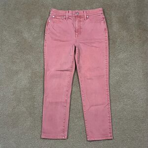Madewell Pink Straight Leg Jeans
